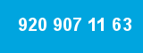 920 907 11 63 920 907 11 63